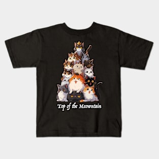 Top of the Meowntain Kids T-Shirt